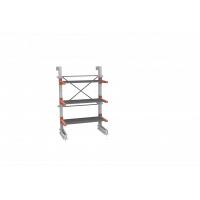 Стеллаж консольный СТ-062 односторонний (основной) 3 яруса с настилом